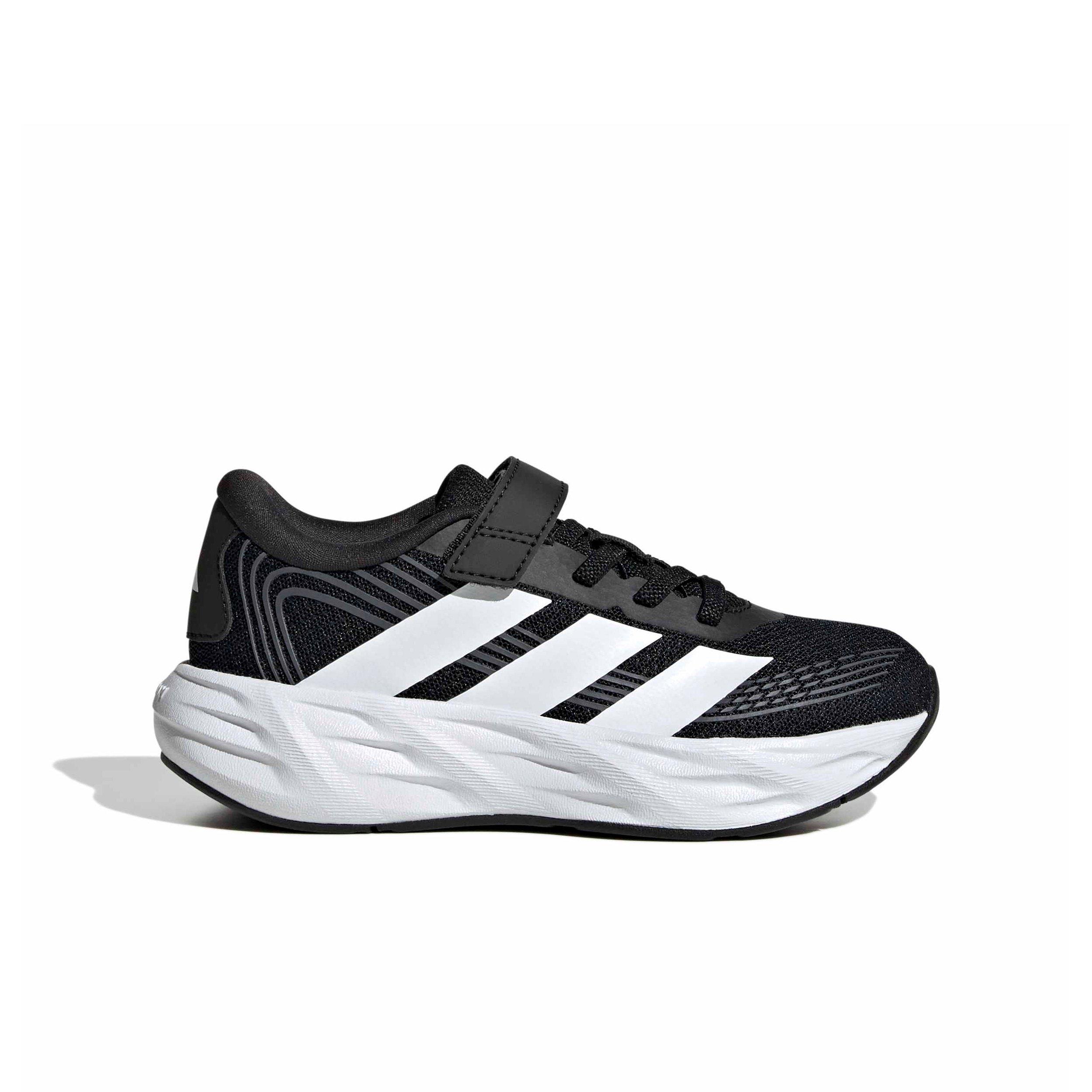 adidas Galaxy 8 EL C "Core Black/Ftwr White/Carbon" Preschool Boys' Running Shoe - BLACK/WHITE/CARBON
